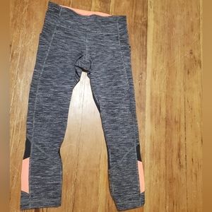 Lululemon Pace Rival Crop Wee Are From Space Black Slate Grapefruit Leggings 4